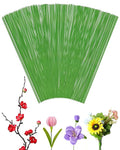 100 PCS FIVEIZERO 26 Gauge LightGreen Floral Wire Stems by FIVEIZERO