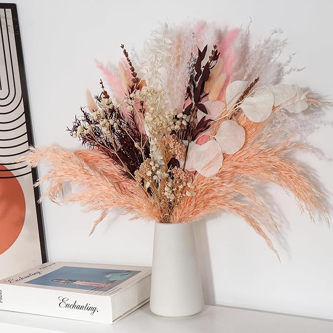 Pink Dried Flowers Bouquet - Image 4