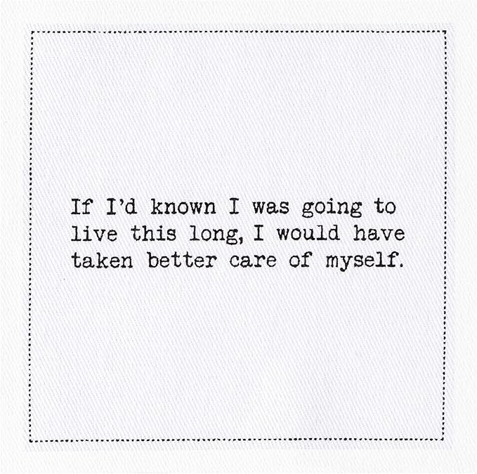 Five Star Napkins 70th Birthday Quotes White Cotton Cocktail Napkins, Beverage - Image 5