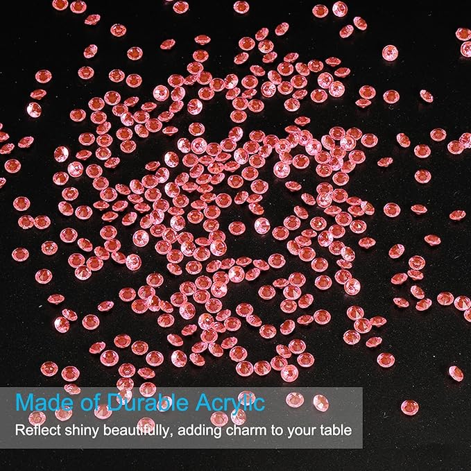 PATIKIL 10000 Pcs Wedding Table Scatter Confetti Crystals 4.5mm Acrylic - Image 3