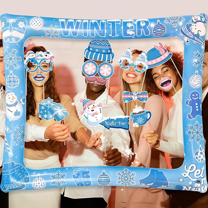Winter Photo Booth Props Inflatable Frame - Image 7