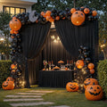 PartyVillage 30ft×15ft Black Backdrop Curtain by PartyVillage