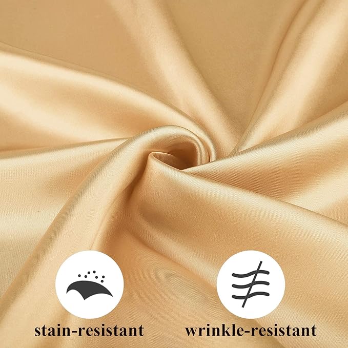 Aneco 24 Pieces Satin Napkin Square 20 x 20 Inches Dinner Napkins Weddings - Image 4