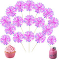 Ephlyn 30Pcs Foil Firework Cupcake Toppers Happy Birthday Cake Toppers Tinsel by Ephlyn