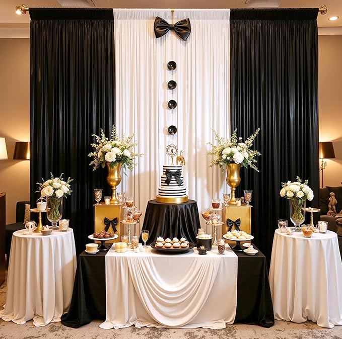 20ftx10ft Black Sequin Backdrop Curtain - Image 3