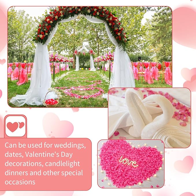 1000 Pcs Artificial Fake Rose Petals, Flower Petals - Image 6