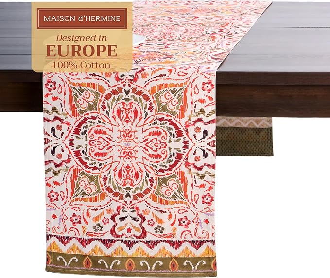 Maison d' Hermine Table Runner 100% Cotton Double Layer Table Runners 108 by MaisondHermine