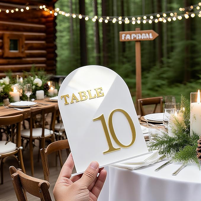 Arch Wedding Table Numbers 1-10 - Image 3