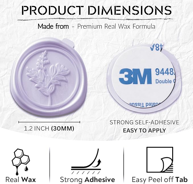 Wax Seal Stickers Premium Envelope Seal Stickers - Image 3