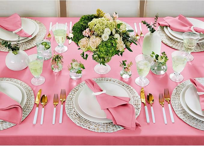 Solino Home Linen Tablecloth for Rectangle Tables 60 x 90 Inch - Image 3