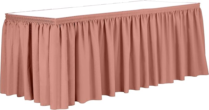 Ultimate Textile Pleat Polyester Fabric Table Skirt by UltimateTextile