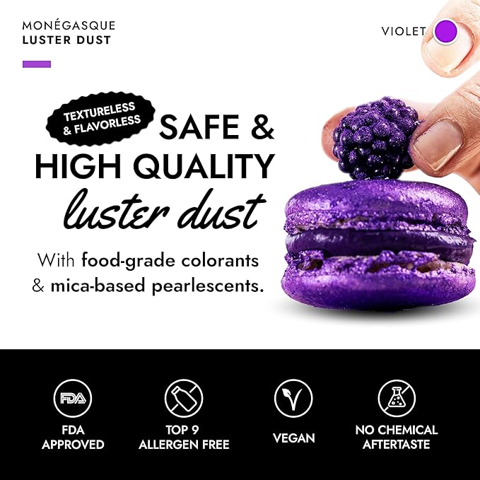 MONÉGASQUE Purple Edible Glitter - Image 2