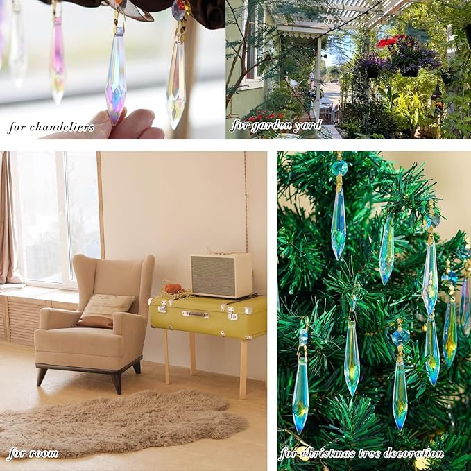 20pcs Large Colorful Crystal Prisms - Image 6