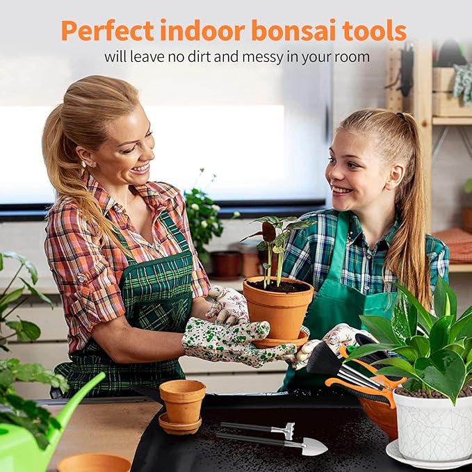 Bonsai Tools Set, Include 262 Feet Bonsai Wire, 29.5"x29.5" Plant Repotting Mat - Image 7