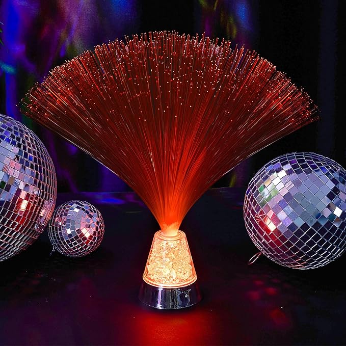 Patelai 10 Pcs LED Fiber Optic Lamp Color Changing Fiber Optic Night Light - Image 5