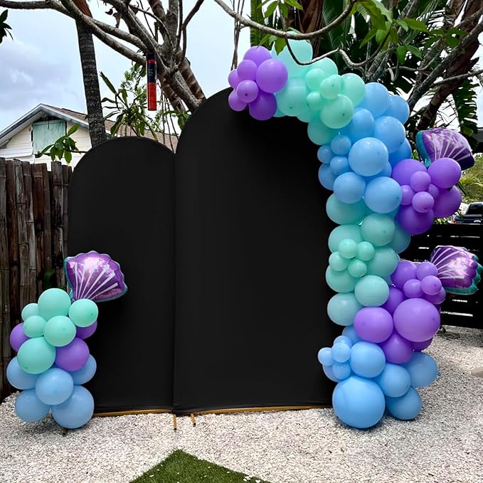 Wedding Arch Cover 6FT 7.2FT Arch Backdrop Cover Fitted Spandex Covers Set of 2 - Image 6