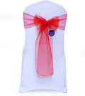 MDS Pack of 125 PCS Organza Chair Sashes Wider Dining Chair Bows Ribbon Tie Back by MDS
