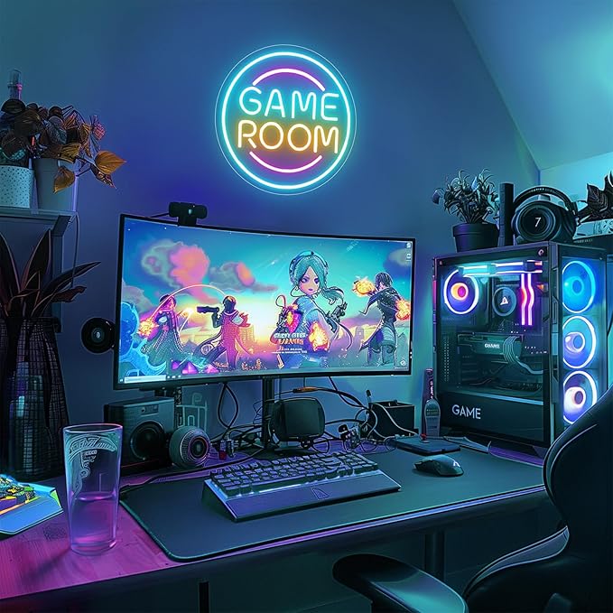 Gamer Neon Sign for Gamer Room Decor, Dimmable Gamer Room Neon Signs for Wall - Image 2