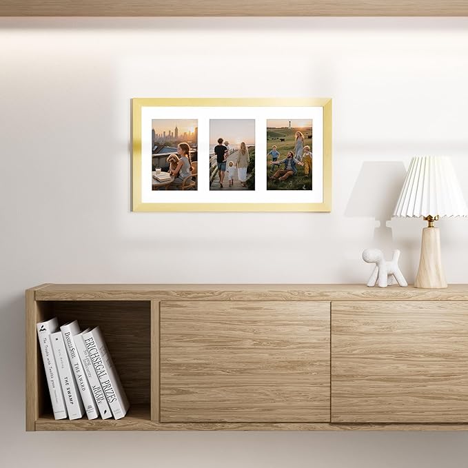 Vittanly 8x14 Picture Frames Collage, Displays 3Pcs 4x6 Pictures - Image 4