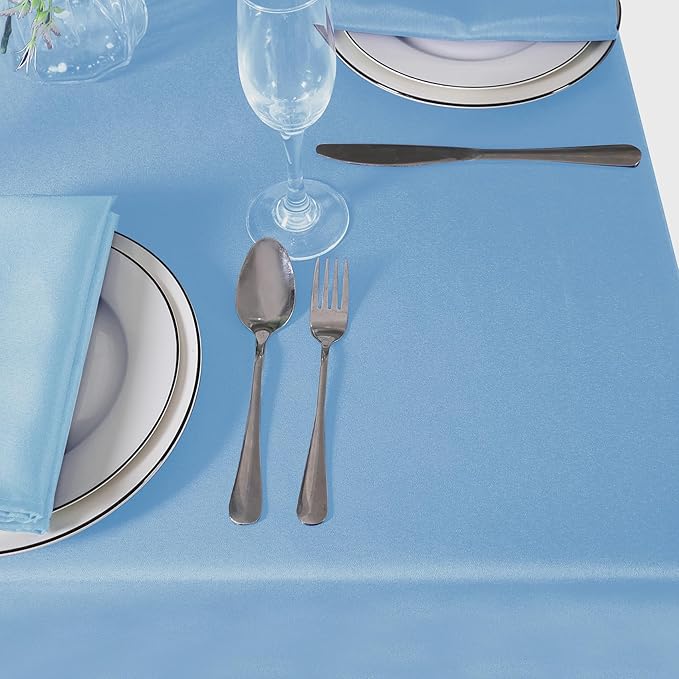 60 inch Round Tablecloth Washable Polyester Table Cloth Decorative Table Cover - Image 7
