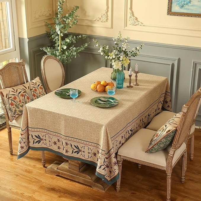 patdrea Designer French Linen Extra Long Tablecloth - Image 9
