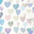 Iridescent Disco-Holographic Party-Decorations Heart Streamers-Garland - 52ft by Hugfond