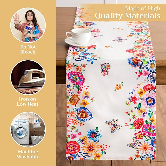 Maison d' Hermine Table Runner 100% Cotton Single Layer Table Runners 108 - Image 3