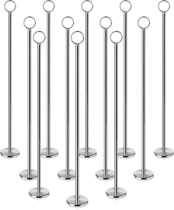 New Star Foodservice 23305 Ring-Clip Table Number Holder/Number Stand/Place by NewStarFoodservice
