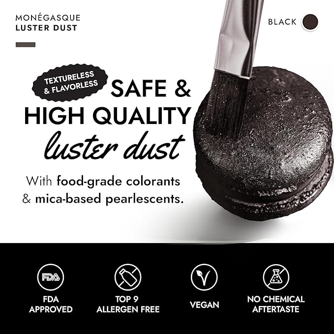 MONÉGASQUE Black Edible Glitter - Image 2