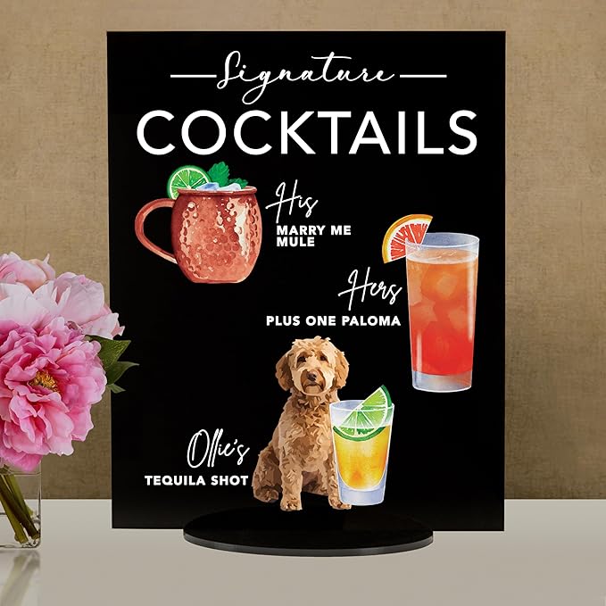Pet Signature Drink Wedding Signs - Image 2