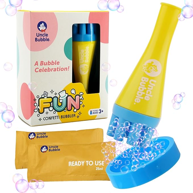 Uncle Bubble Blower for Kids and Toddlers, Mini Bubble Blower Makes Thousands by UncleBubble