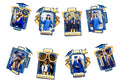 pinkblume Graduation Party Decorations Navy Blue and Gold Grad Photo Banner by pinkblume