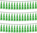 3P Green Foil Fringe Metallic Tassel Streamers Banner Tassel Garland by HYSILLA