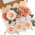 Floweroyal Artificial Flowers Fake Rose Flowers Dahlia by FloweroyalCrafts
