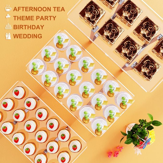 3 Pieces Cupcake Stand Holder, Parties Events - Image 4