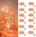 Orange Led Fairy Lights Battery Operated by Yooumoga