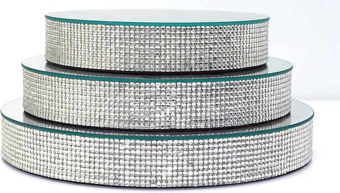 GIMORRTO Diamond Display Riser Stands 3 Set, Glam Accent Table Display Platform - Image 7