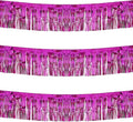 Thick 10 feet by 15 inches Fuchsia Foil Fringe Garland by Blukey