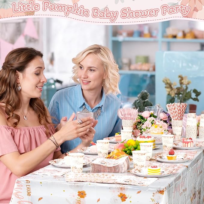 452 Pcs Little Pumpkin Baby Shower Decorations - Image 5