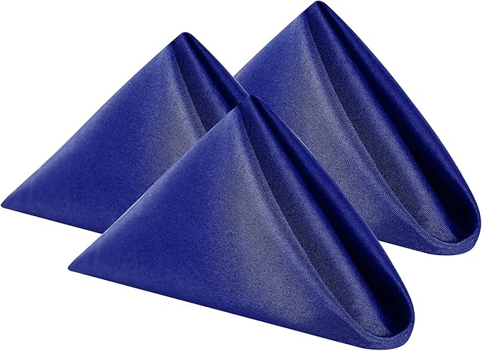 Cloth Napkins 17x17 inch Washable Polyester Dinner Napkins Soft Table Napkins by Cupuamon