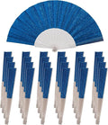 24 Pack Handheld Fan, Folding Hand Glitter fan by SiissaPeksid