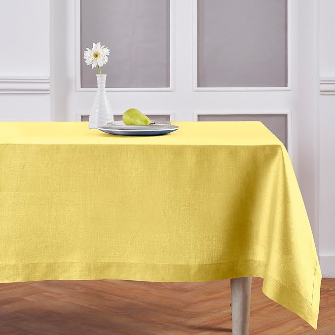 Solino Home Linen Tablecloth for Rectangle Tables 60 x 120 Inch - Image 4