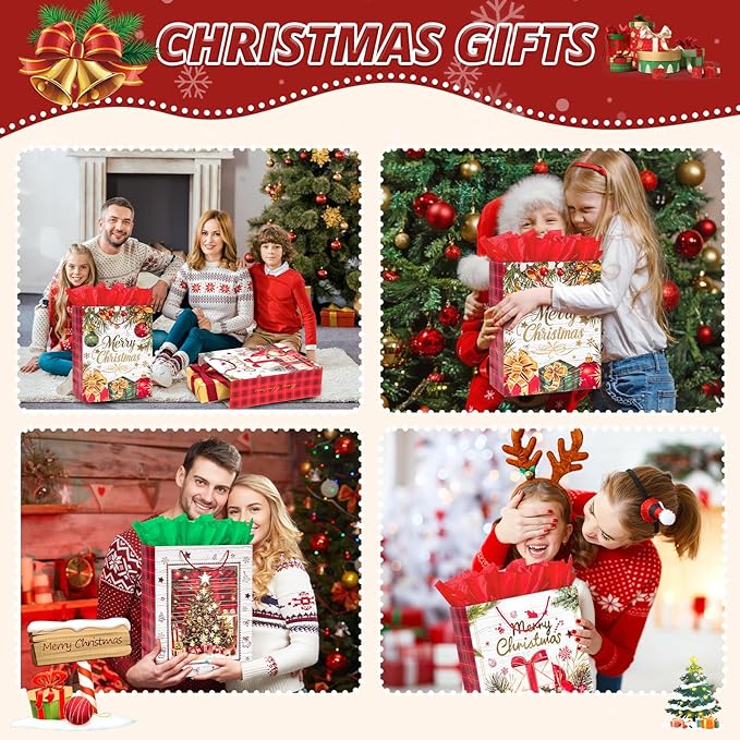 LYLIN 4Pcs 16" Large Christmas Gift Bags - Image 7