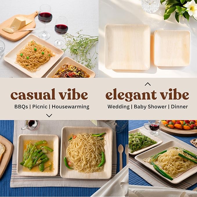 Luxe Designs Palm Leaf Plates - Image 3