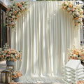 50×12ft Wrinkle Free Ivory Backdrop Curtain by ENJOYYOURPARTY