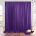 CO-AVE Wrinkle Free Purple Backdrop Curtains by CO-AVE