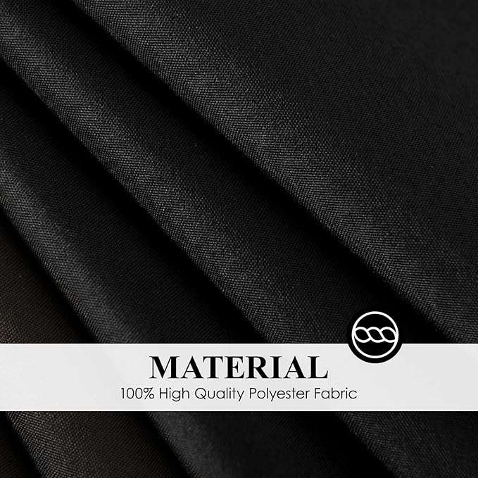 Round Tablecloth 120 Inch 10 Pack Black Tablecloths Washable Decorative Linen - Image 5