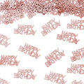 Rose Gold Happy Birthday Confetti by Vofrise