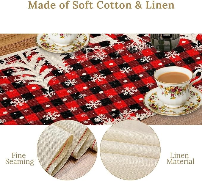 Christmas Table Runner, W13X L108 in - Image 3