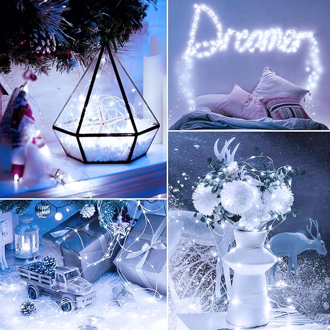 Minetom 6 Pack Fairy Lights Battery Operated String Lights - 7ft 20 LED - Image 6
